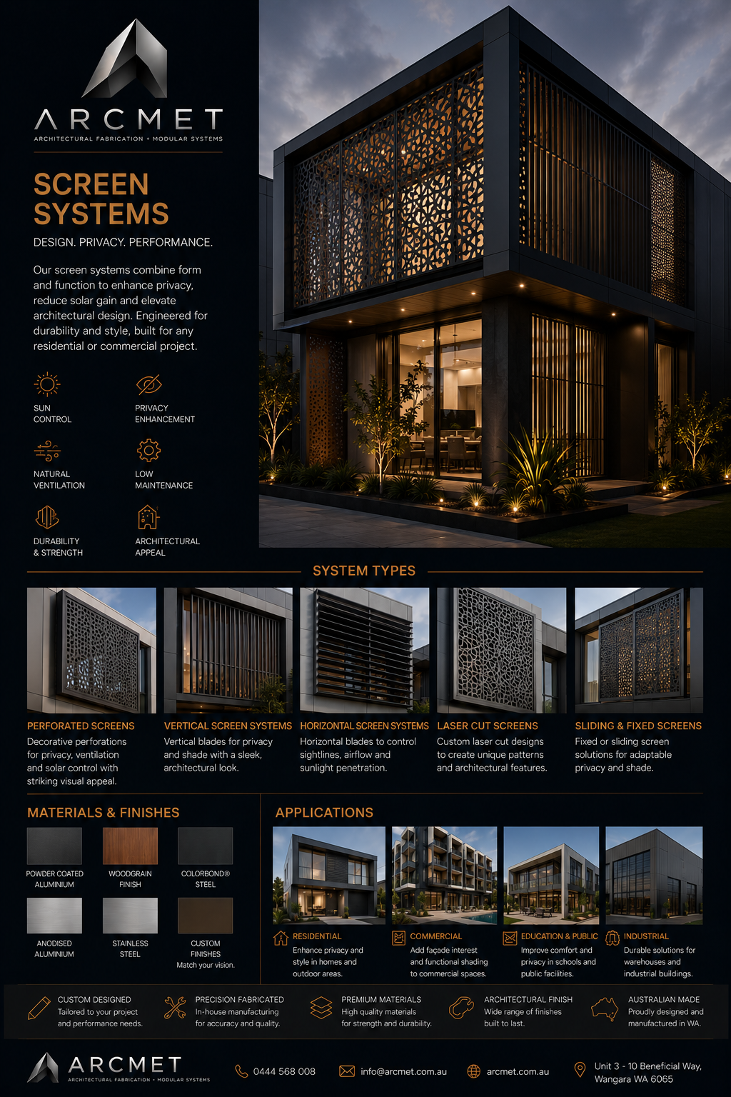 Screen systems